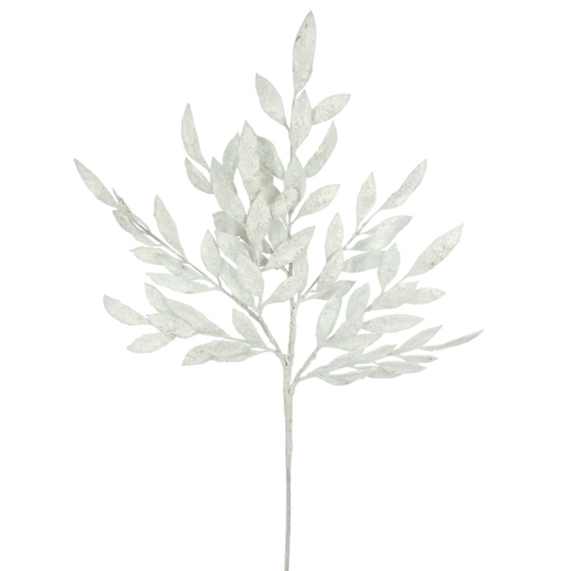 ΧΡΙΣΤΟΥΓΕΝΝΙΑΤΙΚΟ ΧΙΟΝΙΣΜΕΝΟ ΚΛΑΔΙ ΔΑΦΝΗΣ ΛΕΥΚΟ ME ΦΥΛΛΑ Χ8 - 20x7x76cm 12/120ΚΙΒ